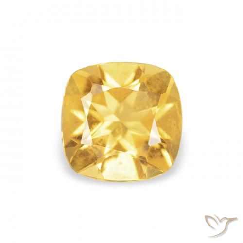 0.42ct Naturel Doré vif Citrine, Coussin, VVS-VS
