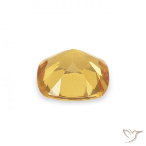 Citrine Doré vif naturelle Coussin, 0.42 ct, VVS-VS