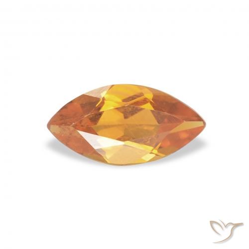0.44ct Naturel Or orange foncé Citrine, Marquise, VVS