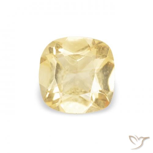0.37ct Naturel Doré Citrine, Coussin, VVS-VS