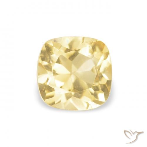 0.53ct Naturel Jaune doré léger Citrine, Coussin, VVS-VS