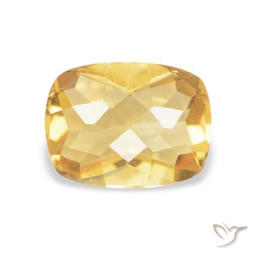 1.14ct Naturel Or moyen Citrine, Coussin, VVS