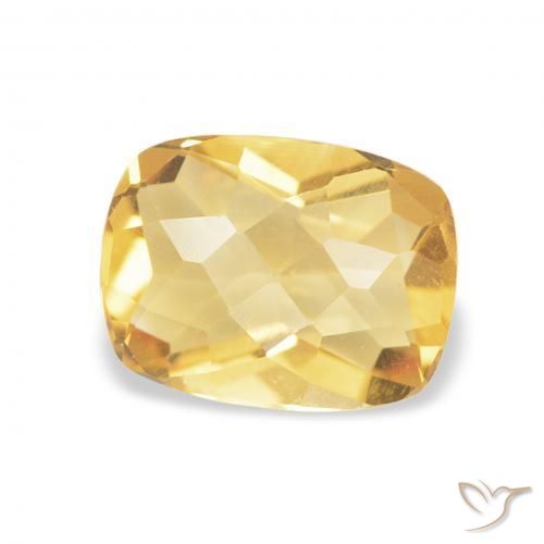Citrine Or moyen naturelle Coussin, 1.14 ct, VVS