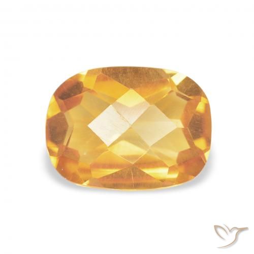 1.17ct Naturel Orange-or Citrine, Coussin, VVS-VS