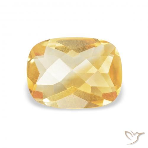 0.97ct Naturel Or Citrine, Coussin, VVS-VS