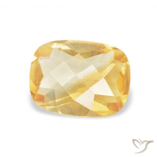 Citrine Or naturelle Coussin, 0.97 ct, VVS-VS