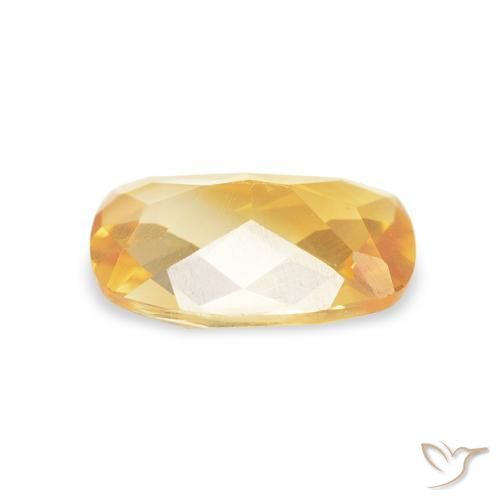 Citrine Or naturelle Coussin, 0.97 ct, VVS-VS