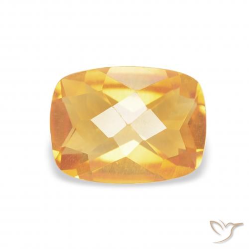 1.16ct Naturel Orange moyen Citrine, Coussin, VVS-VS