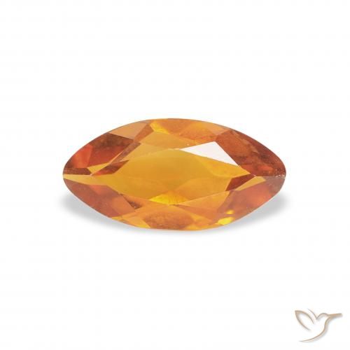 0.48ct Naturel Doré-orange foncé Citrine, Marquise, VVS-VS