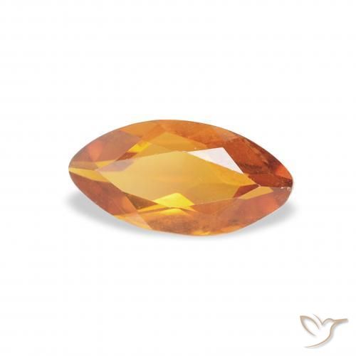 Citrine Doré-orange foncé naturelle Marquise, 0.48 ct, VVS-VS