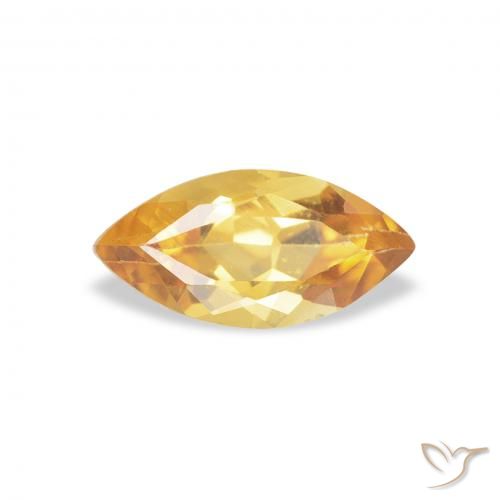 0.43ct Naturel Medium Light Orange-Gold Citrine, Marquise, VVS-VS