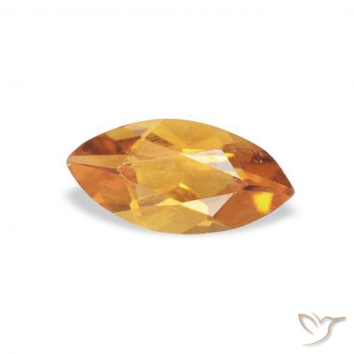 Citrine Or naturelle Marquise, 0.43 ct, VVS-VS