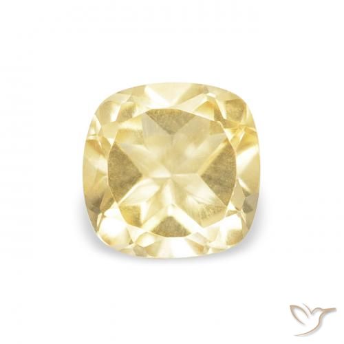 0.53ct Naturel Jaune doré léger Citrine, Coussin, VVS-VS