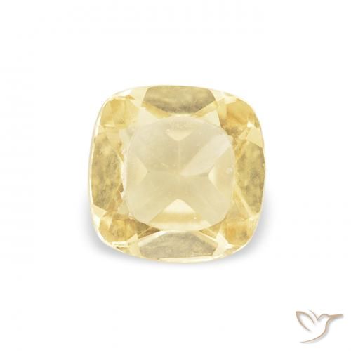 0.47ct Naturel Jaune doré léger Citrine, Coussin, VVS-VS