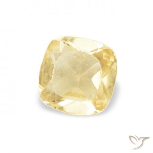 Citrine Jaune doré léger naturelle Coussin, 0.47 ct, VVS-VS