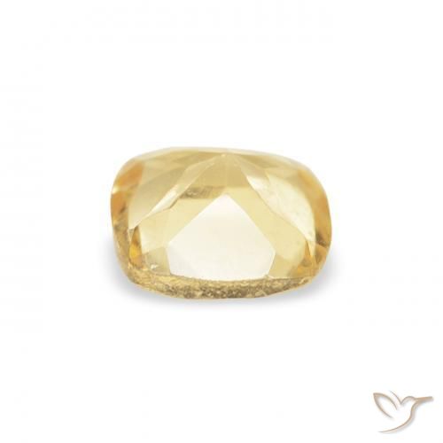 Citrine Jaune doré léger naturelle Coussin, 0.47 ct, VVS-VS