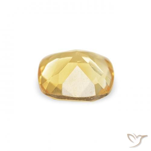 Citrine Jaune clair naturelle Coussin, 0.45 ct, VVS-VS