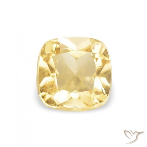 0.49ct Naturel Doré Citrine, Coussin, VS