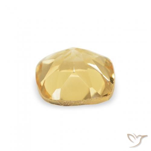 Citrine Doré naturelle Coussin, 0.53 ct, VS