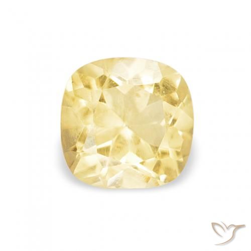 0.48ct Naturel Doré Citrine, Coussin, VS