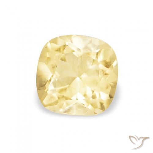 Citrine Doré naturelle Coussin, 0.48 ct, VS