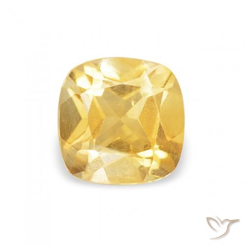 0.45ct Naturel Or Citrine, Coussin, VS