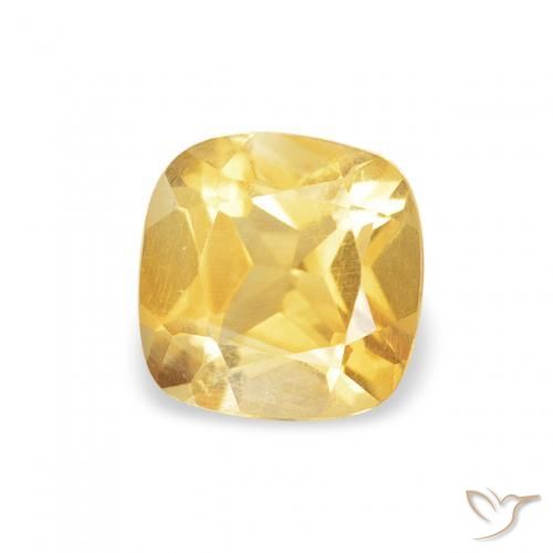 Citrine Or naturelle Coussin, 0.45 ct, VS