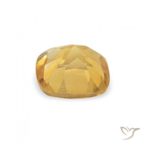 Citrine Or naturelle Coussin, 0.45 ct, VS
