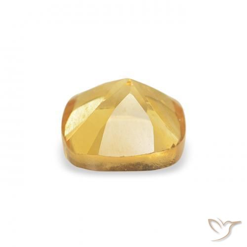 Citrine Or moyen naturelle Coussin, 0.55 ct, VS