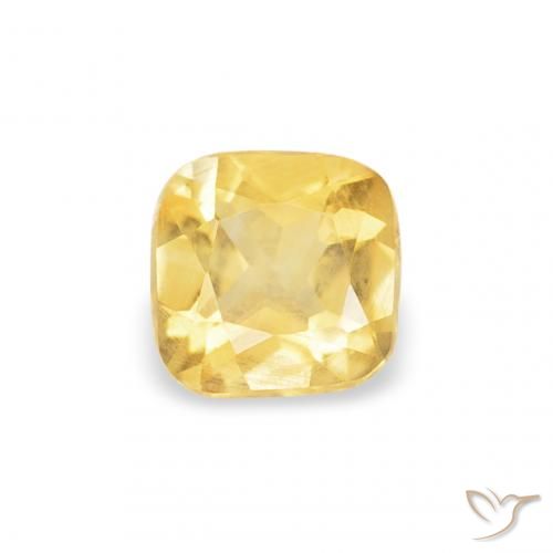 0.22ct Naturel Orange Doré Citrine, Coussin, VS