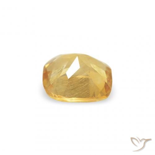 Citrine Orange Doré naturelle Coussin, 0.22 ct, VS