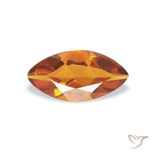 0.46ct Naturel Orange moyen Citrine, Marquise, VS