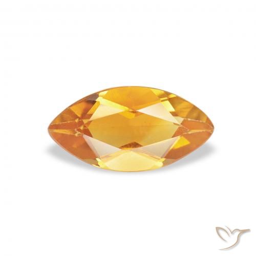 0.53ct Naturel Orange-or Citrine, Marquise, VS