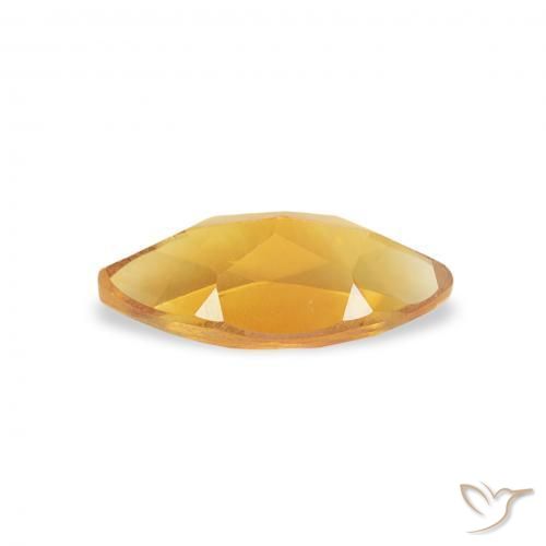 Citrine Orange-or naturelle Marquise, 0.53 ct, VS