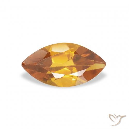 0.47ct Naturel Orange moyen Citrine, Marquise, VS