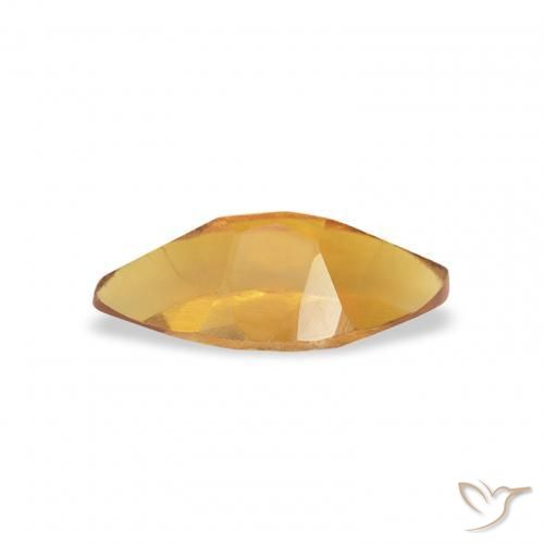 Citrine Orange moyen naturelle Marquise, 0.47 ct, VS