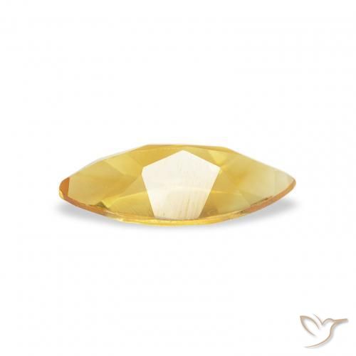 Citrine Doré vif naturelle Marquise, 0.44 ct, VS