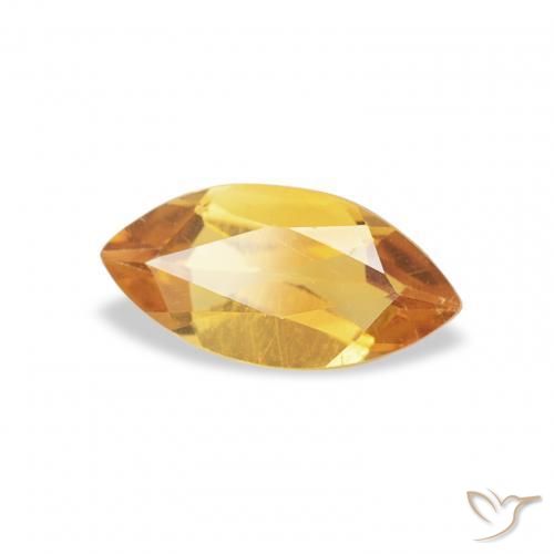 Citrine Or-orange moyen naturelle Marquise, 0.41 ct, VS