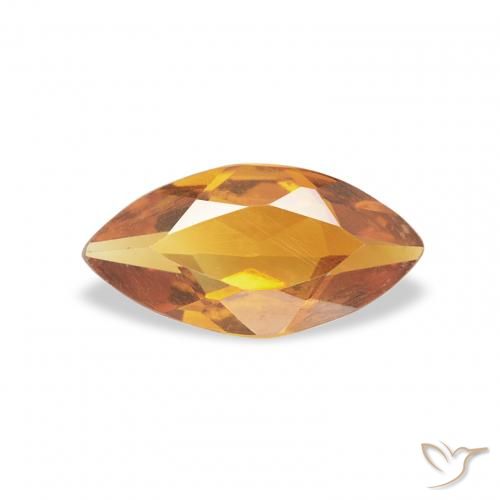 0.43ct Naturel Orange moyen Citrine, Marquise, VS
