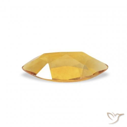 Citrine Orange-or naturelle Marquise, 0.42 ct, VS