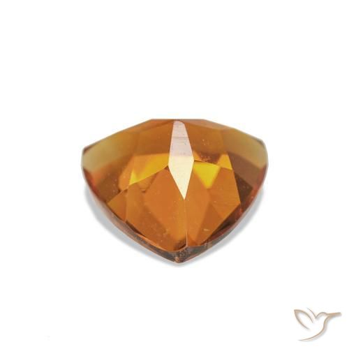 Citrine Orange brun naturelle Trillion, 0.69 ct, VVS-VS