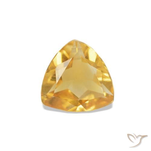 Citrine Or naturelle Trillion, 0.29 ct, VVS-VS
