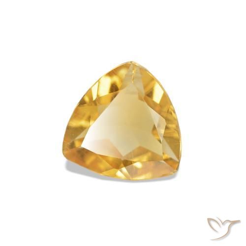 Citrine Or naturelle Trillion, 0.29 ct, VVS-VS