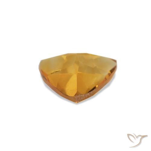 Citrine Or orange foncé naturelle Trillion, 0.54 ct, VS