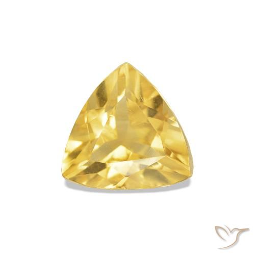 0.77ct Orange Doré Citrine, Trillion, VS-SI