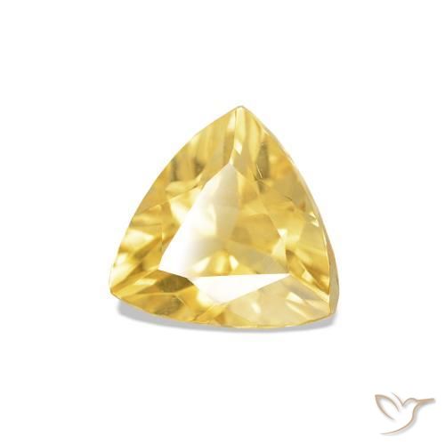 Citrine Orange Doré naturelle Trillion, 0.77 ct, VS-SI