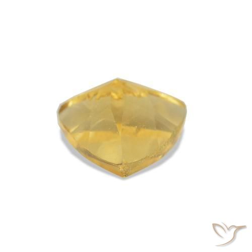 Citrine Orange Doré naturelle Trillion, 0.77 ct, VS-SI