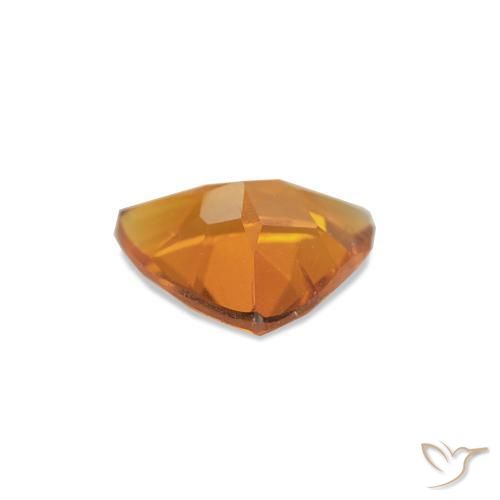 Citrine Orange rougeâtre naturelle Trillion, 0.50 ct, VS-SI