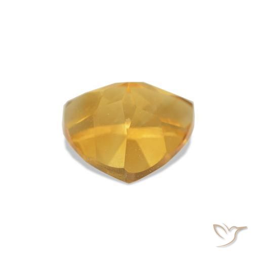 Citrine Doré moyen naturelle Trillion, 0.76 ct, VVS-VS