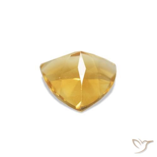 Citrine Doré moyen naturelle Trillion, 0.36 ct, VVS-VS